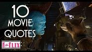 10 Guardians of the Galaxy Vol. 2 Movie Quotes | Clips | Spoilers