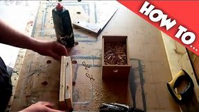 How to drill perfect holes for dowels