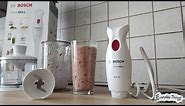 Hand Blender Bosch CleverMixx 400 W White, Unboxing & Review, Testing how it works