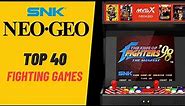 TOP 40 Fighting Games on Neo-Geo