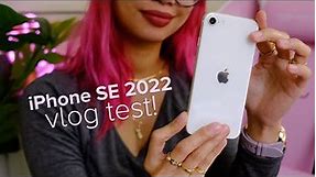 iPhone SE 2022 camera vlog test + battery test!