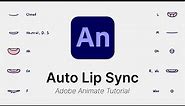 How to use Auto Lip Sync - Adobe Animate CC Tutorial