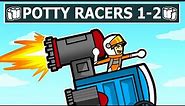 I SPEEDRAN Potty Racers 1-2 In 10 Minutes...
