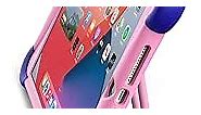 Case with Kickstand for iPad 10.2 9th Gen (2021 Release), 8th Gen (2020 Release) and 7th Gen (2019 Release) - for 10.2 inch iPad Case for Kids and Adults (Pink)