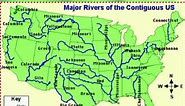 River Map of USA, United States River Map