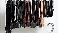Boot Organizer: The Boot Rack - Fits in Most Closets- Hangs, Holds, Shapes, & Protects every size and style of Boots (Boot Rack with 6 Silver Gripz Hangers)