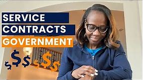 Type Of Service Contracts With The Government