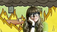 "This is Fine" comic strip background great for Zoom meetings