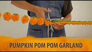 Pumpkin Pom Pom Garland