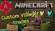 Minecraft | Tutorial - Summon a Villager with Custom Trading Options | [1.7]