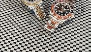 Rolex GMT Master II Steel and Gold Black Dial Watches | SwissWatchExpo