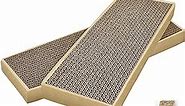 HappyFreeSX Splicing Cat Scratch Pad: Cat Scratchers for Indoor Cats and Kitten, 2 Pack Cat Scratching Pad, Cat Scratcher Cardboard, Cat Scratching Pad, Premium Scratch from Cats, Double-Sided Design