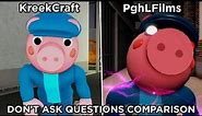PghLFilms Vs KreekCraft George Saying DON'T ASK QUESTIONS Comparison