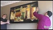 How To Video Hanging a very large picture with D Ring Hanger & Picture Hook