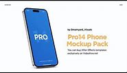 Phone 14 Pro Mockup Pack ( After Effects Template ) @aetemplates