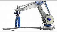 SolidWorks Tutorial # 310: Robotic arm (layout design, mate controller)