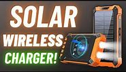 36,000 mAh SOLAR Wireless Charger! // Great for Emergencies/Backup