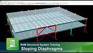 Modeling Sloping Diaphragms in RAM Structural System