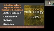 What Is Anthropology? Introduction to Anthropology 2021