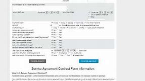 Service Agreement Contract Template Creation - SimpleForms.org