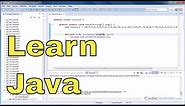 Java Tutorial - 05 - Using Array Length Instance Variable