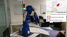 The Intelitek Fenceless Robotic Cart:Safety Scanner Demonstration