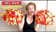 How to make Cheerleading pom poms | Pro NFL Style
