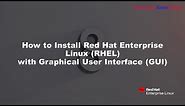 Install Red Hat Enterprise Linux (RHEL) 8 with Graphical User Interface GUI || RHEL8 Installation