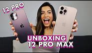 UNBOXING IPHONE 12 PRO MAX e COMPARATIVO IPHONE 12 PRO: qual é melhor? | Vanessa Lino