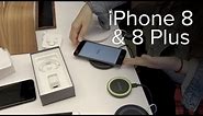 Apple iPhone 8 & 8 Plus unboxing and wireless charging tests