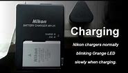Nikon DSLR Battery Indication - Charging and Full Charge