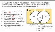 Problem Solving of Sets with 2 circles Venn Diagram