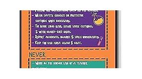 FESOGO Science Lab Safety Rules Science for Middle School, High School, Kids Science Lab Sign Poster UNFRAMED