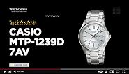 Casio MTP 1239D 7A Silver Analog Dial Men's Quartz Watch Review With Date & Day