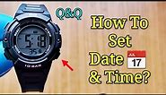 Q&Q Watch Time Settings | How To Set Time & Date On A Q&Q Digital Watch? M185