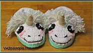 How to Crochet Unicorn Slippers