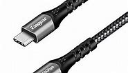 Fasgear USB C to USB C Cable, 6ft 10Gbps USB 3.1 Gen 2 Type C 100W Fast Charge 5A Power Delivery, 4K@60Hz Video Output, Compatible for Quest,MacBook,Matebook,SSD and Other USB-C Device (Black)