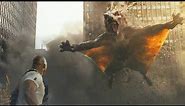 Giant Flying Wolf - George vs Ralph vs Lizzie - Final Battle Scene - Rampage (2018) Movie Clip HD