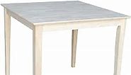 International Concepts Solid Wood Top Table with Shaker Legs, 36-Inch