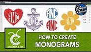 How To Create Monograms | Cricut Design Space