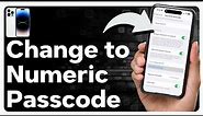 How To Change iPhone Passcode From Alphanumeric To Numeric