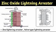 metal oxide lightning arrester | valve type lightning arrester | zinc oxide | in hindi | line type