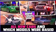 GTA VI: All New Cars Revealed in Trailer | In game VS Real Life