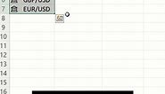 How to insert current Exchange Rates in Excel within seconds