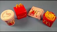 1999 FOOD FOOLERS SET OF 4 McDONALDS HAPPY MEAL FAST FOOD COLLECTIBLES VIDEO REVIEW