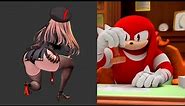 Knuckles rates GODDESS OF VICTORY: NIKKE crushes or approve.