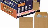 Bonfasvo 200 Pack #1 Kraft Coin Envelope 2.25 X 3.5 inches Kraft Envelopes Classic Small Parts Envelopes with Self Adhesive Gummed Flap for Coins Cash Credit Cards Seeds