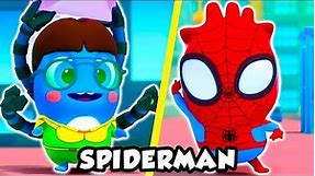 🕷 The Spiderman theme song 🌻 Sunflower- Post Malone | Cute SUPERHERO covers by The Moonies Official