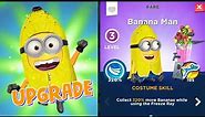Minion Rush Banana Man Upgrade Level 3 and many rewards claim prize pods opening in minions game