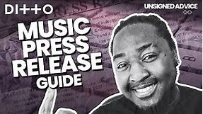 How to Write a Music Press Release | Template & Guide for Artists | Ditto Music